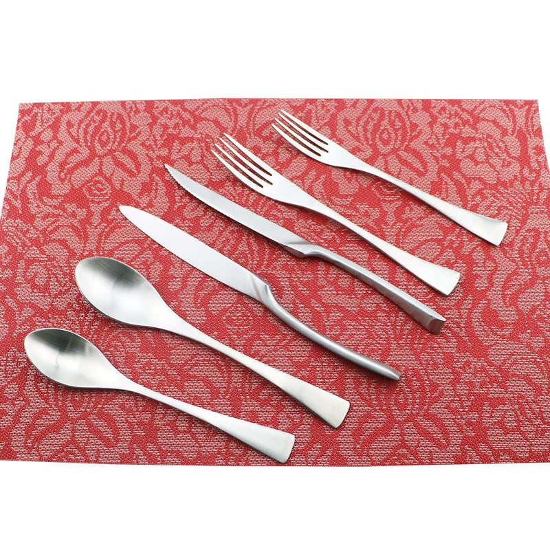 Uniturcky 24-Piece Flatware Set,Extra Thick Heavy Duty - 18/10 Stainless Steel Cutlery Sets,High Matte Finish Silverware Flatware Sets Service for 4,Use for Home,Kitchen, Utensil Sets - Image 2